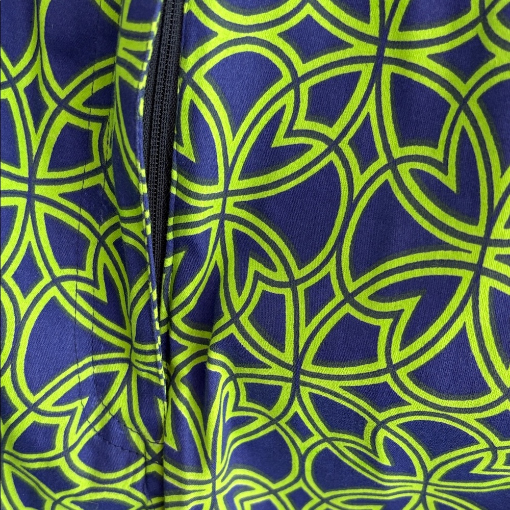 NWT Gretchen Scott Designs Blue and Green Patterned Pants - Picture 4 of 9